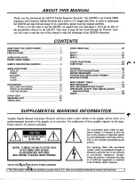 Предварительный просмотр 2 страницы Yamaha QX-5FD Operating Manual