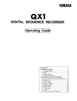 Yamaha QX1 Operating Manual preview