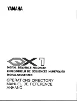 Предварительный просмотр 1 страницы Yamaha QX1 Operations Directory