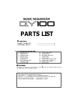 Предварительный просмотр 72 страницы Yamaha QY100 Data Filer Service Manual