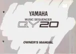 Yamaha QY20 Owner'S Manual предпросмотр