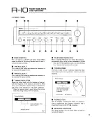 Preview for 7 page of Yamaha R-10 Owner'S Manual