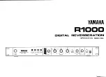 Yamaha R-1000 Operating Manual preview