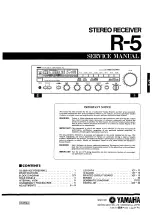 Yamaha R-5 Service Manual preview