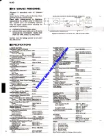 Предварительный просмотр 2 страницы Yamaha R-50 Service Manual