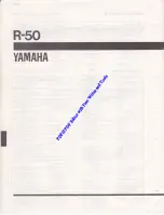 Предварительный просмотр 20 страницы Yamaha R-50 Service Manual