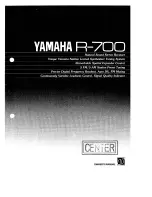 Yamaha R-700 Owner'S Manual предпросмотр