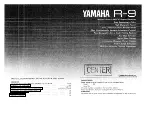 Yamaha R-9 Owner'S Manual preview