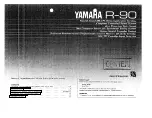 Yamaha R-90 Owner'S Manual preview