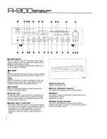 Предварительный просмотр 8 страницы Yamaha R-900 Owner'S Manual