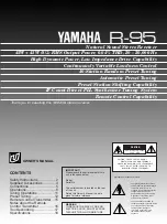 Preview for 1 page of Yamaha R-95 Owner'S Manual