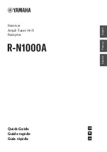 Preview for 1 page of Yamaha R-N1000A Quick Manual