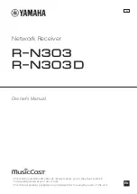 Yamaha R-N303 Owner'S Manual preview