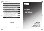 Yamaha R-N500 Owner'S Manual preview