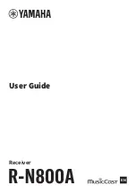 Preview for 1 page of Yamaha R-N800A User Manual