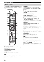 Preview for 10 page of Yamaha R S300 Owner'S Manual