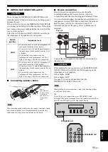 Preview for 13 page of Yamaha R S300 Owner'S Manual