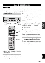 Preview for 15 page of Yamaha R S300 Owner'S Manual