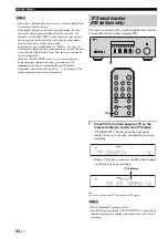 Preview for 26 page of Yamaha R S300 Owner'S Manual