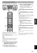 Preview for 31 page of Yamaha R S300 Owner'S Manual