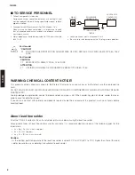 Preview for 2 page of Yamaha R S300 Service Manual