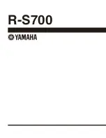 Предварительный просмотр 84 страницы Yamaha R-S700 Service Manual