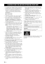 Preview for 4 page of Yamaha R-S700BL Owner'S Manual