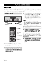 Preview for 20 page of Yamaha R-S700BL Owner'S Manual