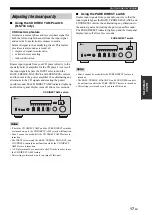 Preview for 21 page of Yamaha R-S700BL Owner'S Manual