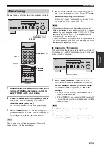 Preview for 25 page of Yamaha R-S700BL Owner'S Manual