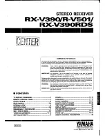 Предварительный просмотр 1 страницы Yamaha R-V501 Service Manual