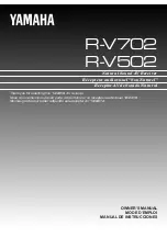 Yamaha R-V502 Owner'S Manual preview