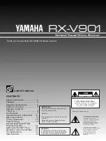 Yamaha R-V901 Owner'S Manual preview