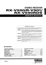 Yamaha R-V901 Service Manual preview