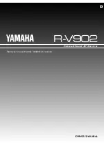 Preview for 1 page of Yamaha R-V902 Owner'S Manual