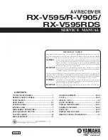 Yamaha R-V905 Service Manual предпросмотр