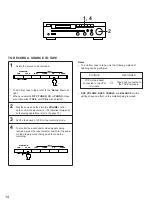 Preview for 14 page of Yamaha R-V98 Owner'S Manual