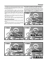 Preview for 2 page of Yamaha Raptor Course Manual