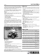 Preview for 12 page of Yamaha Raptor Course Manual