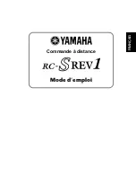 Предварительный просмотр 14 страницы Yamaha RC-SREV1 Owner'S Manual