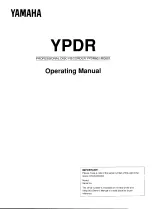 Yamaha RC601 Operating Manual preview