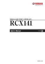 Preview for 1 page of Yamaha RCX141 User Manual