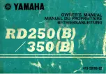 Yamaha RD 350 Owner'S Manual preview