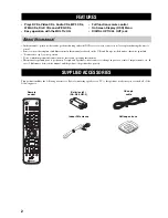 Preview for 4 page of Yamaha RDX-E700 Owner'S Manual