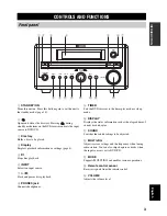 Preview for 5 page of Yamaha RDX-E700 Owner'S Manual