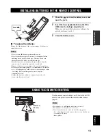 Preview for 15 page of Yamaha RDX-E700 Owner'S Manual