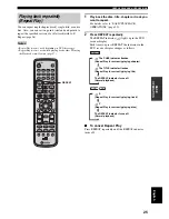 Preview for 27 page of Yamaha RDX-E700 Owner'S Manual