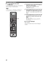 Preview for 28 page of Yamaha RDX-E700 Owner'S Manual