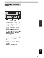 Preview for 39 page of Yamaha RDX-E700 Owner'S Manual