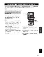 Preview for 41 page of Yamaha RDX-E700 Owner'S Manual